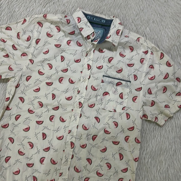 Good Vibes By Drill Slim Fit watermelon Shirt size large - Picture 2 of 5